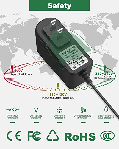 Jovno 3V Power Cord Replacement Highdas Dog Grooming Clippers Charger For Low Noise Rechargeable Cordless Electric Quiet Pet Hair Thick Coats Clippers Trimmers Set, 3V 1A Wall Charger Adapter, 6.6Ft #TOP3