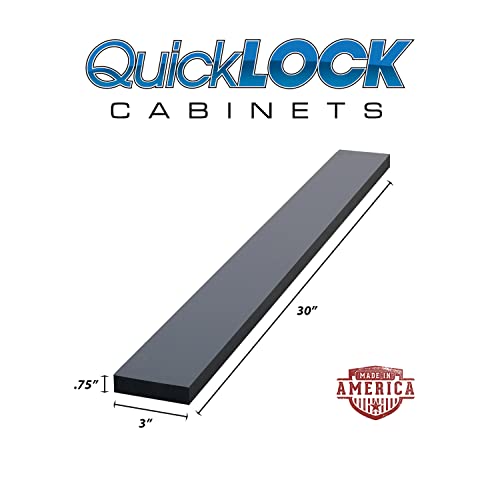 Quicklock Rta (Ready-To-Assemble) 30" Tall Wall Kitchen Cabinets - Shaker Style | 100% Hardwood | Made In America | Soft Close Hardware (Needlepoint Navy.75" D X 3" W X 30" H Filler) #TOP2