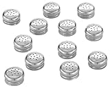 American Metalcraft TOPPNS1 Salt and Pepper Replacement Top for Glass Shake (Fits Model PNS24), One Dozen,Silver
