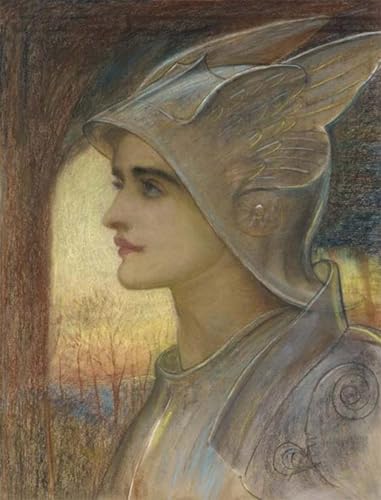 Tableau Sainte Jeanne d'Arc par Sir William Blake Richmond Impression sur Toile 60x90cm