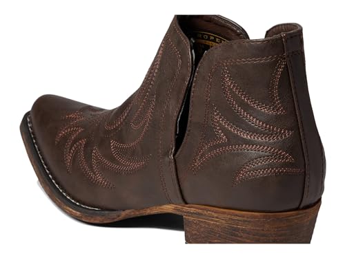 Image of ROPER Womens Ava Leopard Snip Toe Casual Boots Ankle Low Heel 1-2 inch