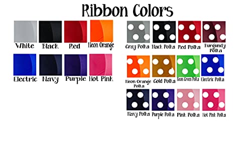 Red Polka Dot Softball Flip Flops with Glitter Bows & Player Number3