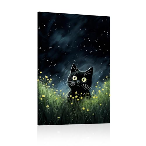 Chat drôle décoration murale abstraite de ferme pour un intérieur cosy