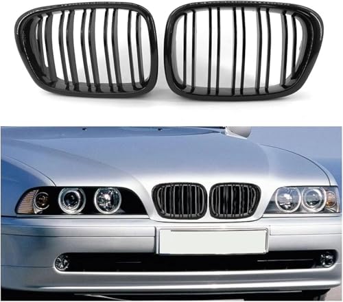 Calandre avant noire BMW E39 style double pont finition ABS premium - 5