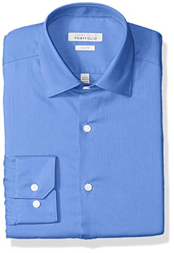 Perry Ellis Men's Slim Fit Wrinkle Free Dress Shirt
