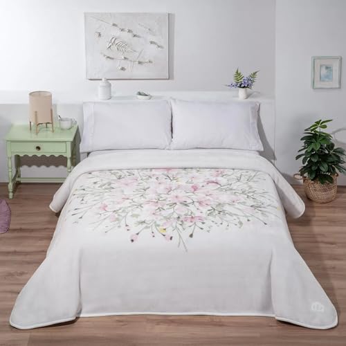 Manterol Couverture VIP 588-150 cm, écru