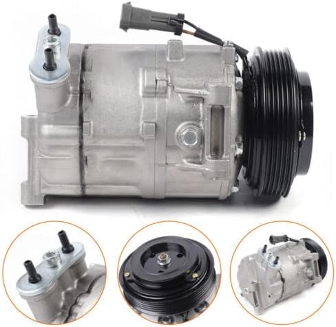 Miniatura 2 de BJTDLLX Compresor de CA y embrague de AC CO 8702C apto para Saturn Ion 2.2L 2.4L 2005 2006 2007, compresor de aire acondicionado con embrague 97556,