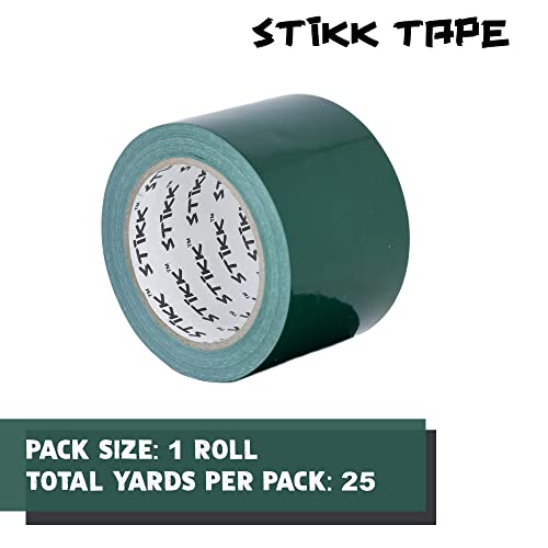 Image of STIKK Duct Tape - Green Duck Tape - 3 inch x 25 Yards - Heavy Duty Tape for Repairs, Household Projects - for Commercial HVAC and Construction - Effective Heavy Duty Waterproof Duct Tape