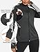 Wayleb Damen Laufjacke Sportjacke Langarm Trainingsjacke Kapuzenjacke Sweatjacke Atmungsaktive mit Daumenloch und Tasche Für Laufen Yoga Fitness Schwarz M
