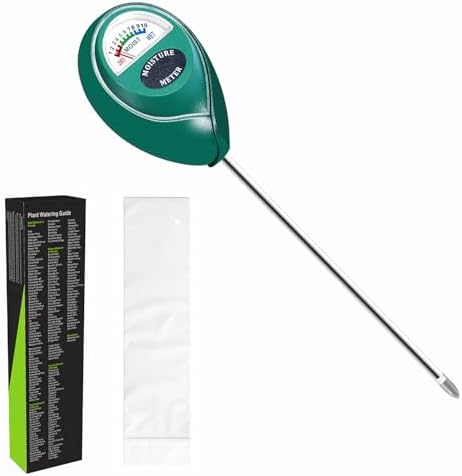 Soil Moisture Meter Sensor,Plant Water Monitor,Hygrometer for Gardening, Farming, No Batteries Required