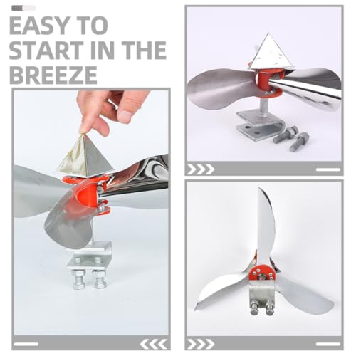 Molino de viento para pájaros SECFOU de acero inoxidable 8