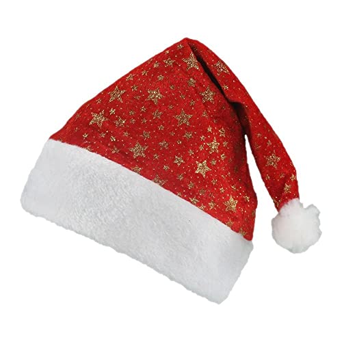 Uteruik Sombrero de Navidad unisex Sombrero Santa Hat Cap para Navidad Año Nuevo Fiesta Festiva Suministro (#A)