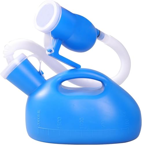 urinals for Men，Pee Bottles，2000ml，Equipped with a 63in Extension Tube