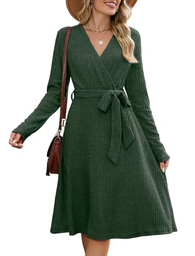 ZAFUL Sweater Dresses for Women 2025 Fall Casual V...