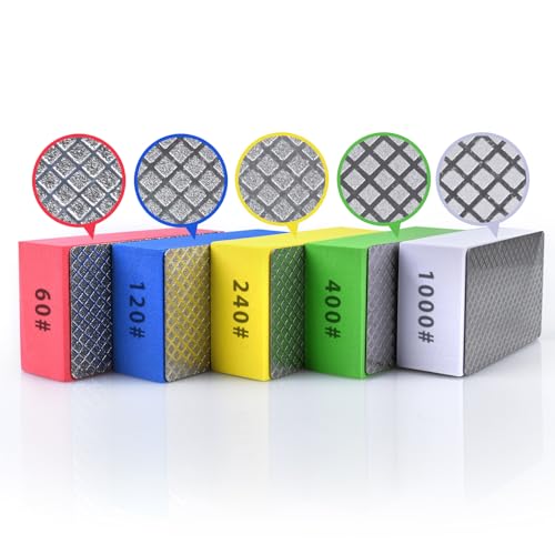 image for EGOFIX 5pcs Diamond Hand Polishing Pads for Ceramic Tile Glass Grindin