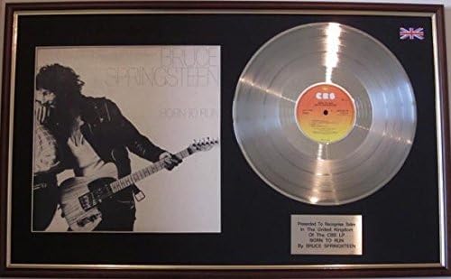 UK Music Awards Bruce Springsteen - Born To Run - Platinum Disc LP & Cover