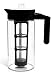 Zell Cold Brew Coffee Maker | Best Home Iced Coffee & Tea Maker with Removable Coffee Fine Mesh Filter | Strong Borosilicate Glass Cold Coffee Maker | BONUS Fruit Infusion Filter | 1 Quart (1000 ml)