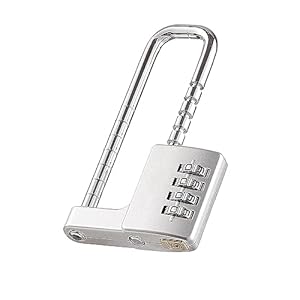 Cabinet Lock,Combination Padlock,Stainless Steel Gym Locker Lock Code Long Adjustable Shackle Lock for Outdoor, School, Gym, Sports lockers, Fences,