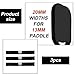 PEUTIER 3pcs Pickleball Paddle Edge Guard Tape, Pickleball Protective Tape Head Edge Guard Racket Grip Wrap Pickleball Overgrip for Paddle Protection (Black)