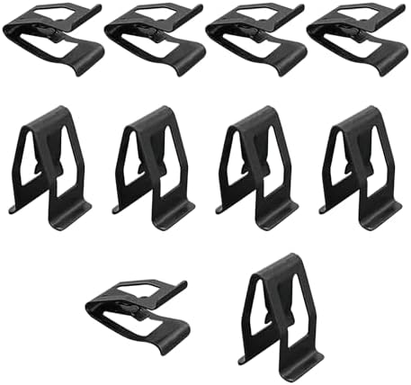 Augeny 10 PCS Dashboard Trim Clips, Metal Car Front Console Dash Retainer, Universal Automotive Dashboard Trim Clip, Vehicle Interior Clip Fasteners Replacement for Most Cars