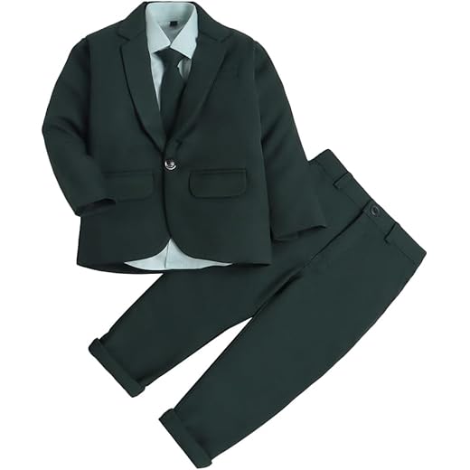 Cotton Blend Straight Fit Formal Set