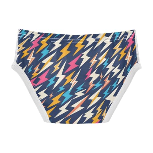 Wusikd Lightning Bolts Boys' Underwear Cotton Colorful Boys Briefs Soft Toddler Underwear 2T2