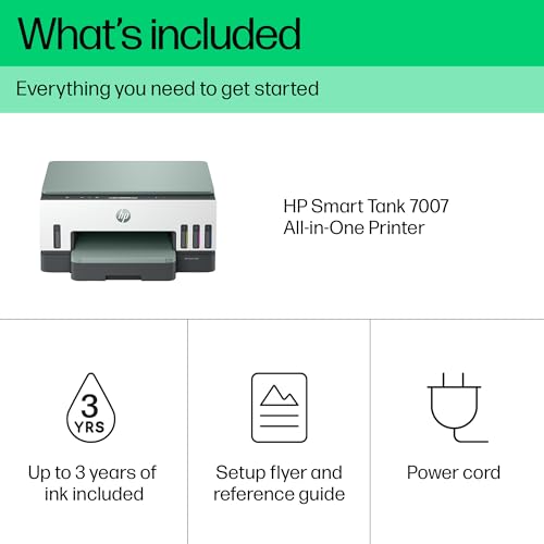 HP Smart Tank 7007 All in One Printer | Perfect for Home | Colour | Wireless | Print, Scan, Copy | Includes up to 3 Years of Ink | Refillable | 2-Sided Printing | Easy Setup | Reliable Wi-Fi - Image 4