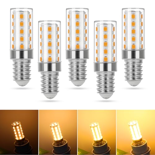 Lampadine LED E14 Dimmerabili,Bianco Caldo 3000K,AC 220V,3,5 W Sostituzione 30-35W Lampadine a incandescenza,350LM E14 Lampadina LED Mais,Lampadina a Risparmio Energetico Edison vite,Confezione da 5