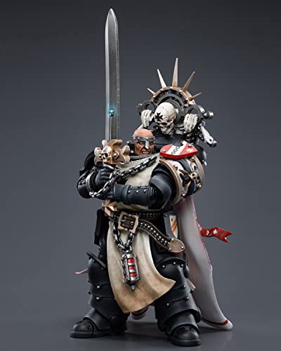 Pipigirl Joytoy × Warhammer 40K Genuine License 1/18 Soldier, Black Templars Marshal, 4Inch Army Military Extreme Warrior Models Action Figures Kits (Baldeckrath) #TOP3
