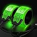 Hund und günstig Kaufen-Todoxi 2 Stück Led Armband Aufladbar, USB Wiederaufladbar Leuchtarmband für Erwachsene und Kinder, Reflective Leuchtbänder für Laufen Hundewandern Radfahren Outdoor Sports