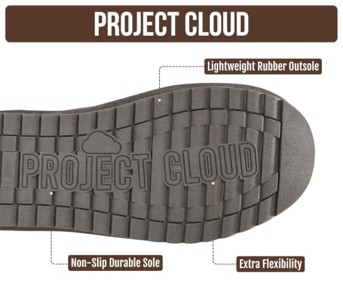 Image of Project Cloud 100% Genuine Leather Comfortable Womens Ankle Boots | Water Resistant Memory Foam Insole Winter Shoes - Trendy Footwear Outdoor Fall Shoes for Women - Winter Boots for Women