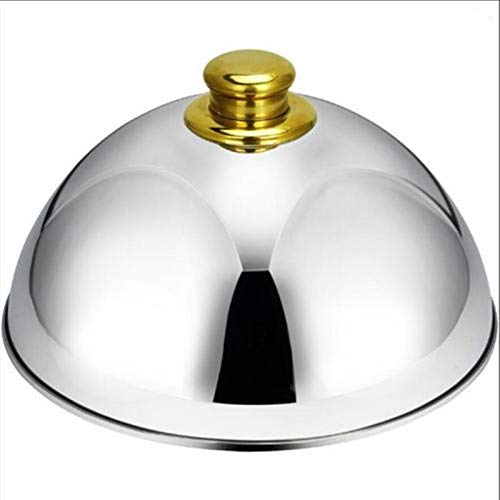 Stainless Steel Restaurant Cloche Serving Dish Food Cover Dome Plate Covers To Keep Food Warm