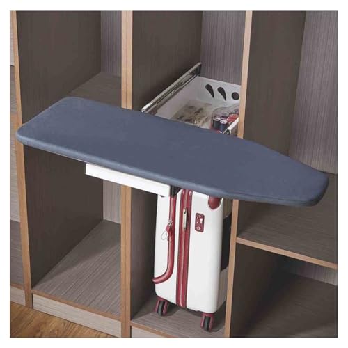 UQACHG Foldable Pull-Out Ironing Board,Wall Mounted Iron Board,Ironing Board with Soft-Close,Stow Away in The Cabinet Saving Space,for Small Spaces,Color 2-81x31cm