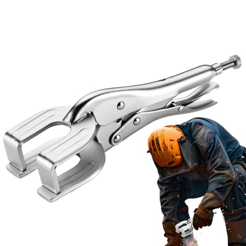 Abrazaderas de soldadura de abrazaderas, abrazaderas de soldadura en U | Alicates a de pinza de soldadura ajustable,Herramienta de mano de liberación rápida mango de sujeción para madera