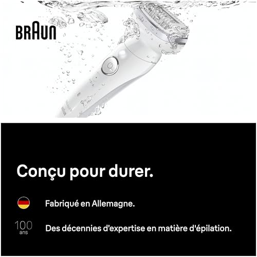 Braun Silk épil 9 Épilateur Avec Tête Pivotante Pour Épilation Facile Même Pour Les Zones Sensibles Appareil De Précision Pour Une Peau Douce Longue Durée 9 011 Étanche - vue 8