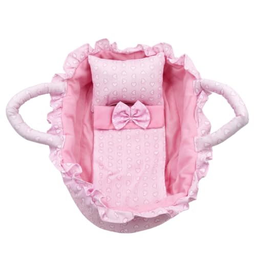 Cama para muñecas de 30 cm con edredón y almohada suave para niñas