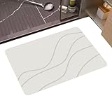 Duschmatte mit Saugnäpfen für die Badewanne, waschbar, rutschfest, weiche, bequeme Badematte,...