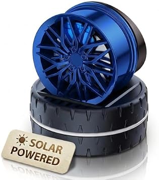 Solar Dashboard Spinner Sun Powered Kinetic Car Diffuser Vortex Blue