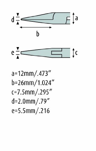 ESD Alicates planos 5,3/4-inch 4423 HS 22 con 0,64 cm plástico mandíbulas