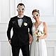 BOOMTOP 8 Stück Herz Sonnenbrille Weiß Herz Brillen Hochzeit JGA Brille Damen Vintage Hippie Brillen Personalisiert Lustige Partybrille mit Stift Junggesellenschied Deko für Karneval Mottoparty