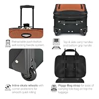Travel Select Amsterdam Softside Expandable Luggage with Rolling Wheels, Orange, 4-Piece Set (15/21/25/29) — image 9
