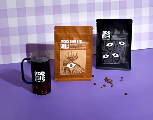 Image of ODD COFFEE ROASTERS Speciality Coffee 250 each | House Blend - Medium Roast - Signature Taste | OL' Smoky- Dark Roast - Bold | Coffee Powder For Espresso || Pack of 2 AAA Beans