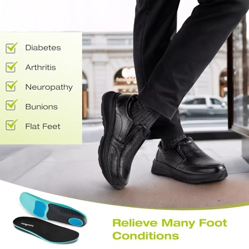 OrthoComfoot Men's Orthopedic Leather Dress Walking Shoes Review