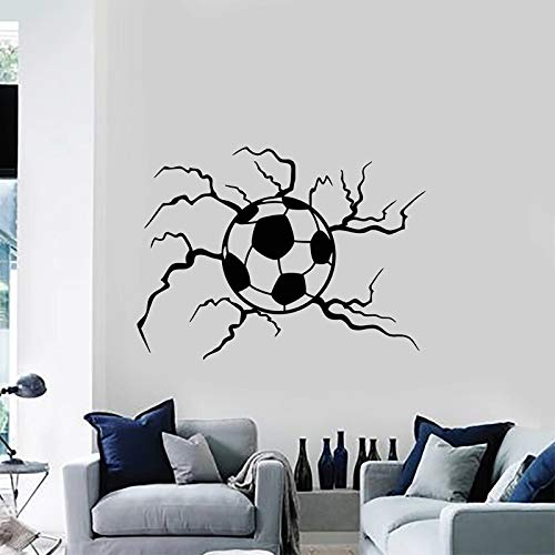 Fotboll Väggdekor Fotboll Fotboll Dekal Sport Spel Klistermärken Pojkar Rum Väggdekoration Spricka Heminredning 71x95cm