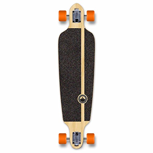 Yocaher Drop Through Longboard Skateboard 41" X 9.5" Long Board Cruiser For Cruising, Carving, Free-Style, And Downhill, For Adults, Teenagers, Kids And All Level Longboards Riders - Blue N' Red #TOP1