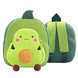 Yvechus Mochila infantil de pelúcia Zoo Mini Daypack Animal Cartoon Bolsa de viagem para bebês meninas e meninos, Abacate, One Size, Zoológico