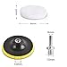 Kshineni 7 Pcs 3 Inch (80 mm) Wool Buffing Polishing Pad Car Polisher Buffer Drill Attachment with M10 Drill Adapter