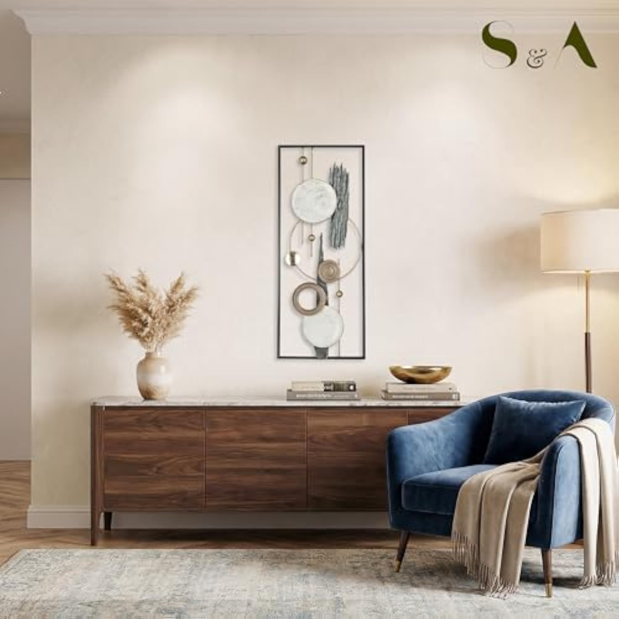 Modern Abstract Metal Wall Art Home Decor Panel