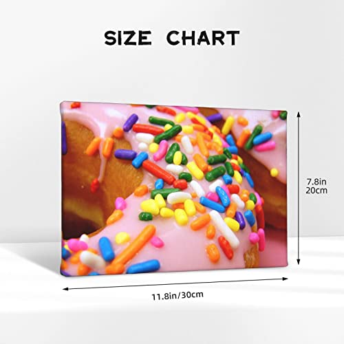 Impression sur toile donuts œuvre murale étanche pour salle de bain