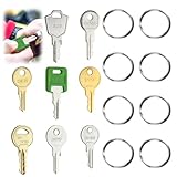 MILAKE 8 Pcs Pentesting Master Key Set with MK9901 CH751 CH501 CH545 A126 84-16120 E114 CAT 74 Keys for RV Truck Toolbox Compartment Cargo Toilet Paper Dispenser Access Control Systems